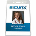 Baumgartens SICURIX Badge Holder, Clear, 50 / Pack, BAU67880