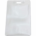Baumgartens SICURIX Badge Holder, Clear, 50 / Pack, BAU67880