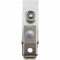 Baumgartens SICURIX Button ID Badge Strap Clips Clip 25 Pack CLEAR (68010), BAU68010