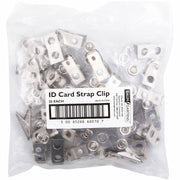 SICURIX Button ID Badge Strap Clips Clip 25 Pack CLEAR (68010), 1 Pack