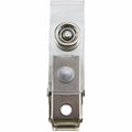 Baumgartens SICURIX Button ID Badge Strap Clips Clip 25 Pack CLEAR (68010), BAU68010
