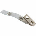 Baumgartens SICURIX Button ID Badge Strap Clips Clip 25 Pack CLEAR (68010), BAU68010
