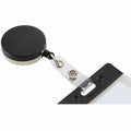 Baumgartens SICURIX Heavy-Duty ID Card Reel with Belt Clip, Black, BAU68814