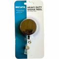 Baumgartens SICURIX Heavy-Duty ID Card Reel with Belt Clip, Black, BAU68814