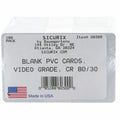 Baumgartens SICURIX CR 80 Blank ID Cards 30 mil 100 Pack White, 1 Pack, BAU80300