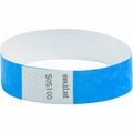 Baumgartens SICURIX Standard Dupont Tyvek Security Wristband, Blue, 100 / Pack, BAU85030