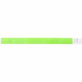 Baumgartens SICURIX Standard Dupont Tyvek Security Wristband, Neon Green, 100 / Pack, BAU85060