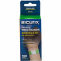 Baumgartens SICURIX Standard Dupont Tyvek Security Wristband, Neon Green, 100 / Pack, BAU85060