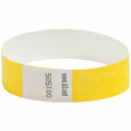 Baumgartens SICURIX Standard Dupont Tyvek Security Wristband, Yellow, 100 / Pack, BAU85070