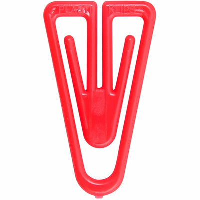 Baumgartens Plastiklips Paper Clips Large Size 200 Pack ASSORTED Colors (LP 0600), 200 / Box — view 1
