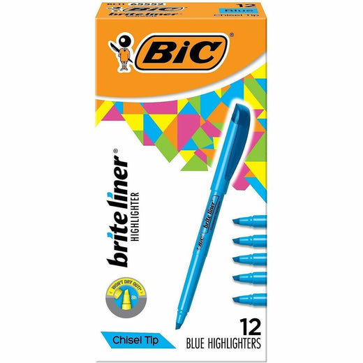 BIC Brite Liner Highlighters, 1 Dozen