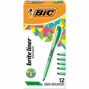 BIC Brite Liner Highlighters, 1 Dozen