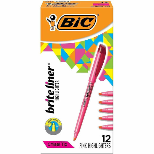 BIC Brite Liner Highlighters, 1 Dozen