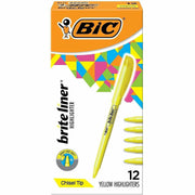 BIC Brite Liner Highlighters, 1 Dozen