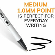 BIC Clic Stic Retractable Ballpoint Pens, 1 Dozen