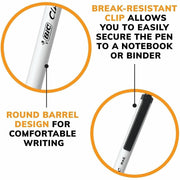 BIC Clic Stic Retractable Ballpoint Pens, 1 Dozen