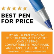BIC Round Stic Grip Ballpoint Pen, 1 Dozen