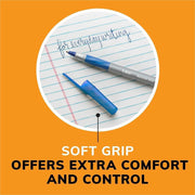 BIC Round Stic Grip Ballpoint Pen, 1 Dozen