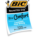 BIC Round Stic Grip Ballpoint Pen, 1 Dozen, BICGSMG11PE