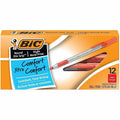 BIC Round Stic Grip Ballpoint Pen, 1 Dozen, BICGSMG11-RD