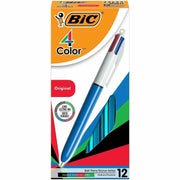 BIC 4-Color Retractable Pen, 1 Box