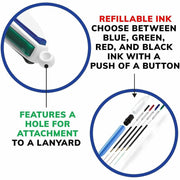 BIC 4-Color Retractable Pen, 1 Box
