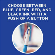 BIC 4-Color Retractable Pen, 1 Box