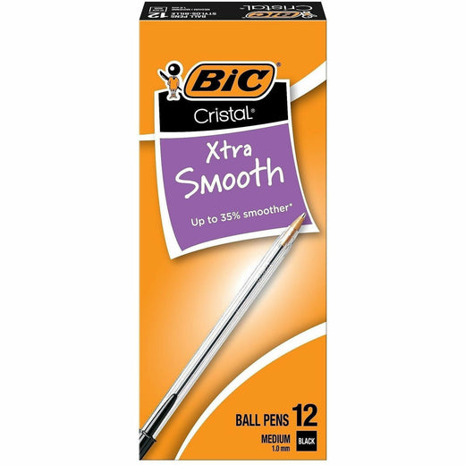 BIC Classic Cristal Ballpoint Pens, 1 Dozen