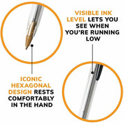 BIC Classic Cristal Ballpoint Pens, 1 Dozen