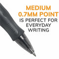 BIC Gel Retractable Pens, 2 / Pack, BICRLCP21BK