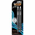 BIC Gel Retractable Pens, 2 / Pack, BICRLCP21BK
