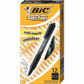 BIC SoftFeel Retractable Ball Pens, 1 Dozen, BICSCSF11BK