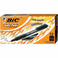 BIC SoftFeel Retractable Ball Pens, 1 Dozen, BICSCSM11BK