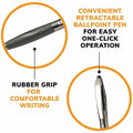 BIC Glide Retractable Pens, 1 Dozen, BICVCG11BK