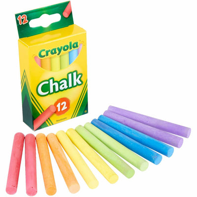 Crayola Colored Chalk, Assorted, 12 / Box, CYO510816