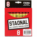 Crayola Staonal Marking Crayon, Red, 8 / Box, CYO520002038