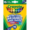Crayola Kid's 8 Count Large Washable Crayons, Assorted, 8 / Box, CYO523280