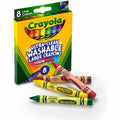 Crayola Kid's 8 Count Large Washable Crayons, Assorted, 8 / Box, CYO523280