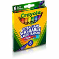 Crayola Kid's 8 Count Large Washable Crayons, Assorted, 8 / Box, CYO523280