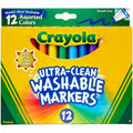 Crayola Classic Washable Markers, 12 / Set, CYO587812