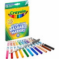 Crayola Thinline Washable Markers, 12 / Set, CYO587813