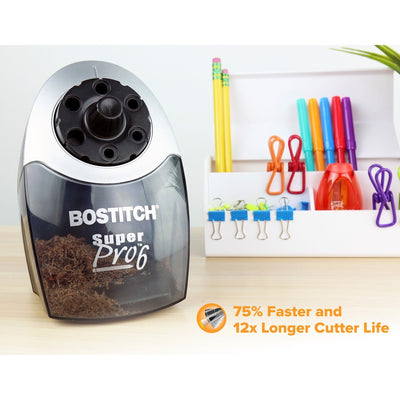 Amax Bostitch Super Pro Commercial Pencil Sharpener, Black, BOSEPS12HC