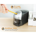 Amax Bostitch QuietSharp Executive Electric Pencil Sharpener, Silver, BOSEPS8HDBLK