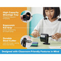 Amax Bostitch Antimicrobial Manual Pencil Sharpener, Black, BOSMPS1BLK