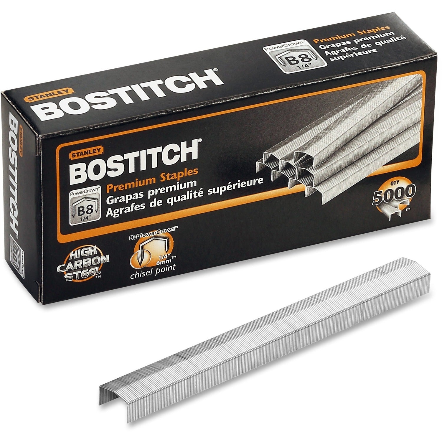 Bostitch PowerCrown Premium Staples, 1 Box