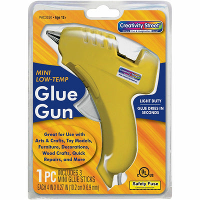 Dixon Ticonderoga Creativity Street Trigger Style Mini Glue Gun, Clear, PAC3350