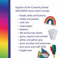 Dixon Ticonderoga Creativity Street One Pound Felt Sheets, Assorted, 1 Pack, PAC3904