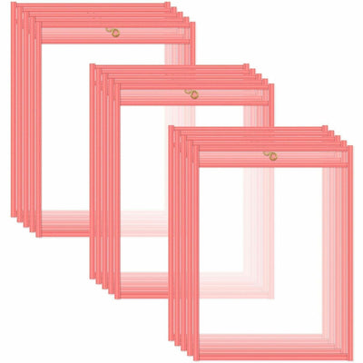 C-Line Neon Colored Stitched Shop Ticket Holders, Neon Orange, CLI43912