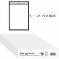 C-Line Stitched Vinyl Shop Ticket Holders, Black, 25 / Box, CLI46046
