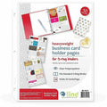 C-Line Business Card Refill Pages, Clear, 10 / Pack, CLI61217